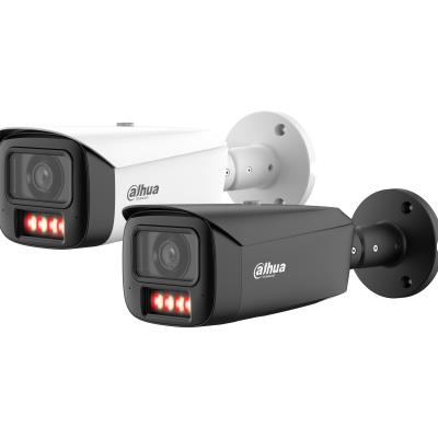 DAHUA 6 MP Cylindrical IP Security Camera with 3.6 mm Lens, WizColor, 80 m Night Vision, Active Deterrence, Two-Way Audio, PoE+, ePoE, IP67 and IK10, Black