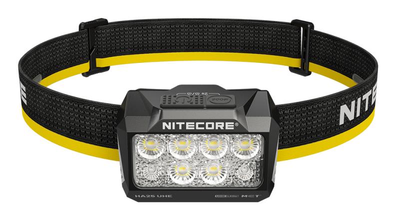 NITECORE HA25 UHE LED galvas lukturis, 800 lm, 3 gaismas toņi, USB uzlāde, IP66