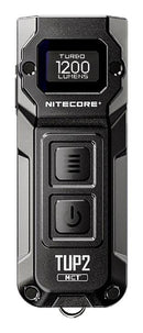 NITECORE TUP2 piekariņa LED lukturis, 1200 lm, OLED displejs, USB-C uzlāde, 1300 mAh akumulators