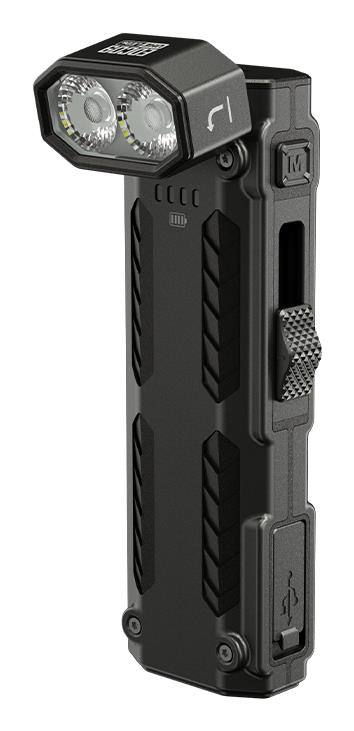 NITECORE EDC09 LED EDC lukturis, 1500 lm, regulējams galvas leņķis, USB-C uzlāde, augsts CRI