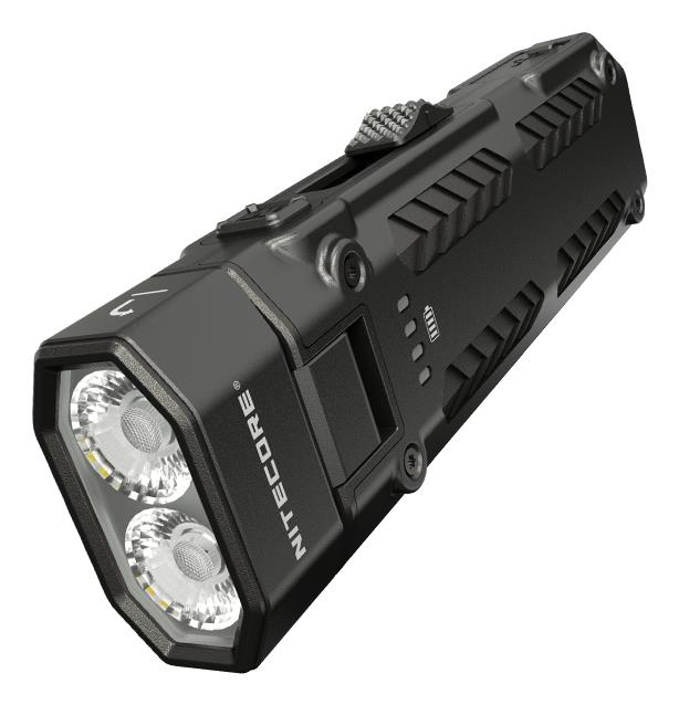 NITECORE EDC09 LED EDC lukturis, 1500 lm, regulējams galvas leņķis, USB-C uzlāde, augsts CRI