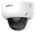 DAHUA 4 MP vandalizturīga kupolveida IP videonovērošanas kamera ar 2,8 mm objektīvu, viedo dubulto apgaismojumu līdz 50 m, AcuPick, cilvēku skaitīšanu, mikrofonu, ePoE, IP67 un IK10, balta