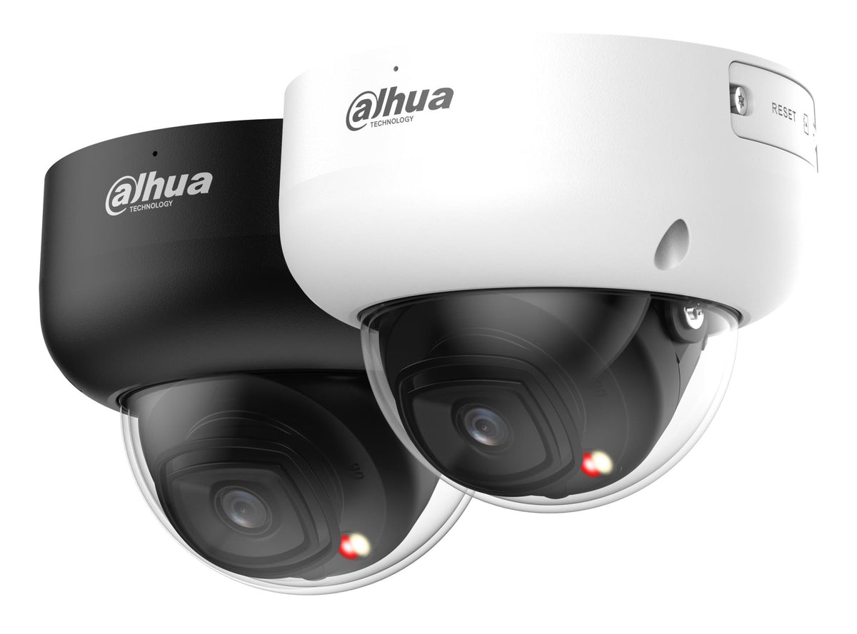 DAHUA 4 MP Vandal-Resistant Dome IP Security Camera with 2.8 mm Lens, Smart Dual Illumination up to 50 m, AcuPick, People Counting, Microphone, ePoE, IP67 and IK10, White