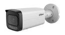 DAHUA 5 MP cilindriskā IP videonovērošanas kamera ar 2,8 mm objektīvu, 80 m IR un 60 m baltās gaismas apgaismojumu, AcuPick, mikrofonu, PoE+, ePoE, IP67 un IK10, balta