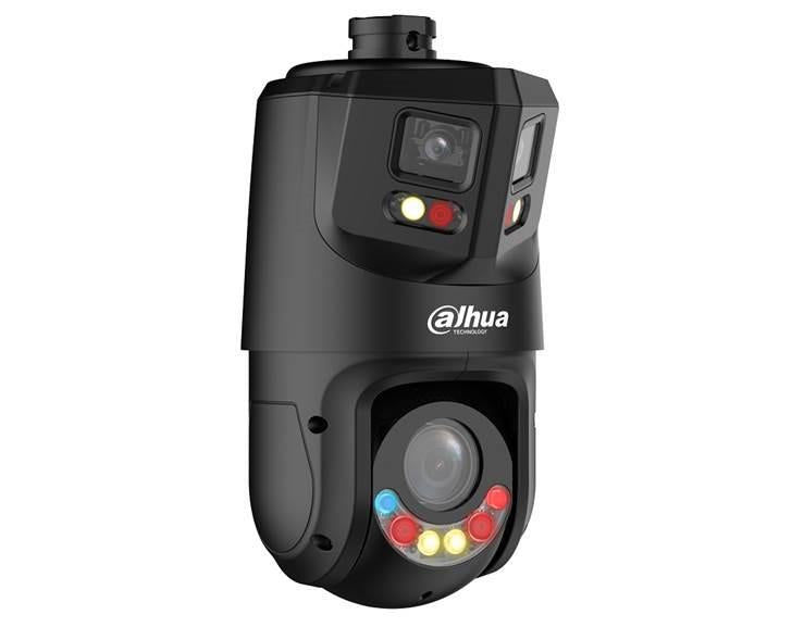 DAHUA 8+4 MP panoraamne PTZ IP-videovalvekaamera 180° vaateväljaga, 25× optilise suumiga, 100 m öönägemisulatusega, automaatse jälgimise, aktiivse tõkestamise, PoE+ ja IP66-klassiga, must