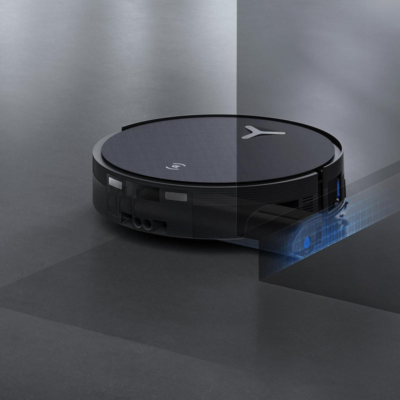 ECOVACS DEEBOT X12 OmniCyclone robotizētais putekļsūcējs ar mazgāšanu, 22000Pa, FocusJet, OZMO ROLLER 3.0, OmniCyclone pašattīrīšanās stacija, 4000mAh, līdz 497min, melns