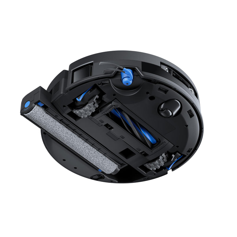 ECOVACS DEEBOT X12 OmniCyclone robotizētais putekļsūcējs ar mazgāšanu, 22000Pa, FocusJet, OZMO ROLLER 3.0, OmniCyclone pašattīrīšanās stacija, 4000mAh, līdz 497min, melns