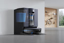ECOVACS DEEBOT X12 OmniCyclone robotizētais putekļsūcējs ar mazgāšanu, 22000Pa, FocusJet, OZMO ROLLER 3.0, OmniCyclone pašattīrīšanās stacija, 4000mAh, līdz 497min, melns