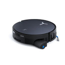 ECOVACS DEEBOT X12 OmniCyclone robotizētais putekļsūcējs ar mazgāšanu, 22000Pa, FocusJet, OZMO ROLLER 3.0, OmniCyclone pašattīrīšanās stacija, 4000mAh, līdz 497min, melns