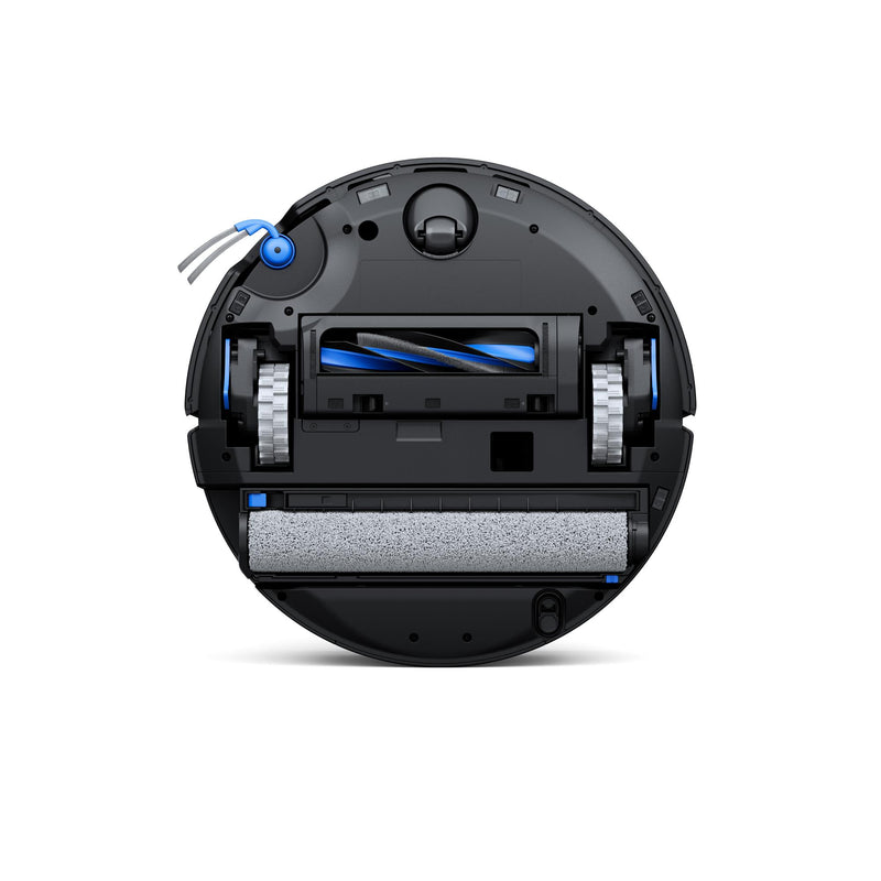 ECOVACS DEEBOT X12 OmniCyclone robotizētais putekļsūcējs ar mazgāšanu, 22000Pa, FocusJet, OZMO ROLLER 3.0, OmniCyclone pašattīrīšanās stacija, 4000mAh, līdz 497min, melns