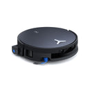 ECOVACS DEEBOT X12 OmniCyclone robotizētais putekļsūcējs ar mazgāšanu, 22000Pa, FocusJet, OZMO ROLLER 3.0, OmniCyclone pašattīrīšanās stacija, 4000mAh, līdz 497min, melns