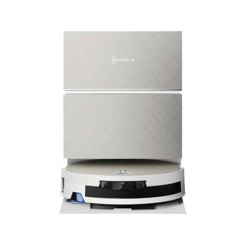 ECOVACS DEEBOT X12 PRO OMNI robotizētais putekļsūcējs ar mazgāšanu, 22000Pa, OZMO ROLLER 3.0, FocusJet, OMNI pašattīrīšanās stacija, 4000mAh, 497min darbība, melns