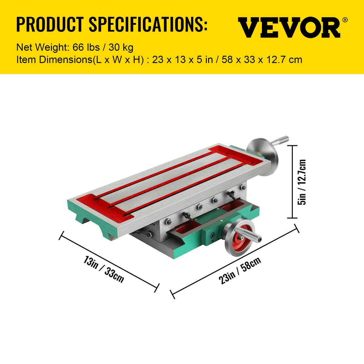 VEVOR ristlaud 450 × 170 mm, 2 telge, 4-suunaline reguleerimine, puurpinkidele ja tööpinkidele