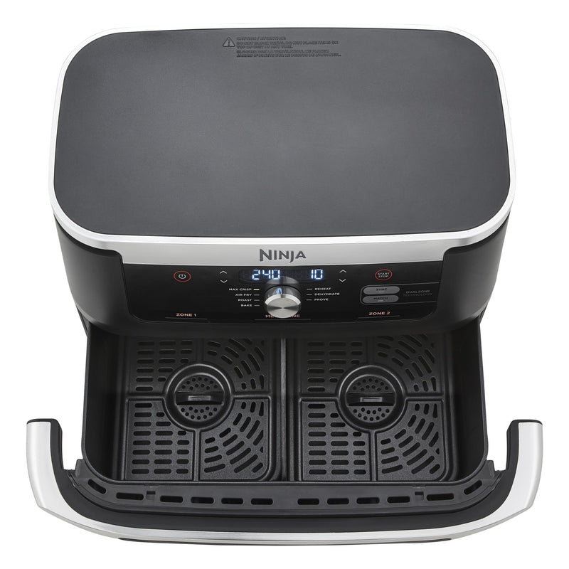 Ninja Foodi FlexDrawer AF500EU, 2470 W, 10,4 l karstā gaisa friteris ar MegaZone, 2 neatkarīgām 5,2 l zonām, 7 gatavošanas programmām, SYNC un MATCH funkcijām