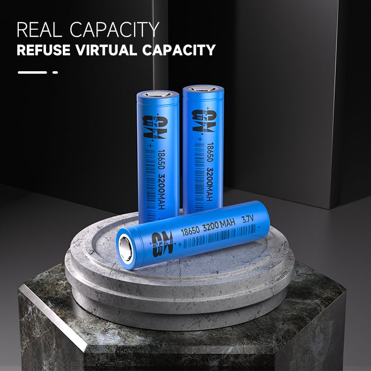 18650 litija jonu akumulators 3200mAh 3.7V 3C/5C uzlādējams elements 65x18mm 46g zema pretestība <40mΩ - ZEMLETES.LV