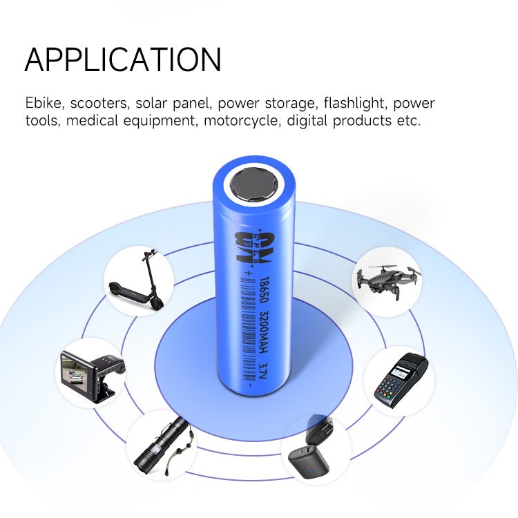 18650 litija jonu akumulators 3200mAh 3.7V 3C/5C uzlādējams elements 65x18mm 46g zema pretestība <40mΩ - ZEMLETES.LV