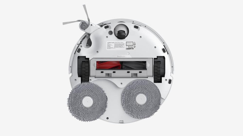 Roborock Qrevo Edge robotizētais putekļsūcējs, 18 500 Pa, sausā un mitrā uzkopšana, LiDAR navigācija, FlexiArm, DuoDivide Anti-Tangle, automātiskā dokstacija, 6400 mAh, balts