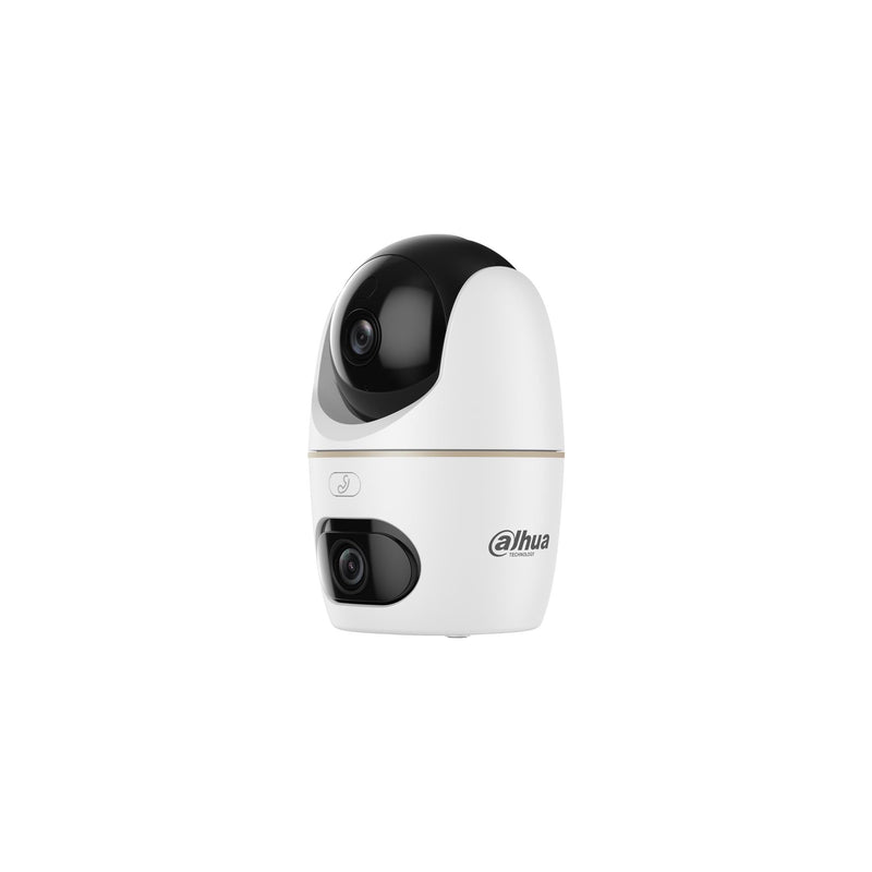 Dahua H3D-3F 3 MP iekštelpu Wi-Fi IP kamera ar 2 objektīviem, grozāma un noliekama, 3,6 mm, 79°/43°/94°, IR nakts redzamība līdz 30 m, H.265, Wi-Fi 6, Bluetooth, microSD līdz 256 GB