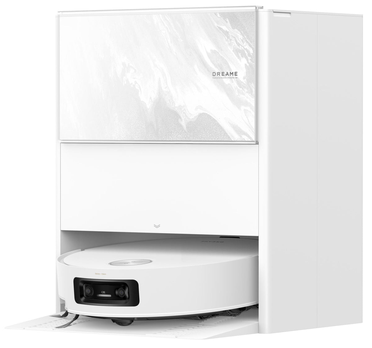 Dreame Aqua10 Ultra Track Complete robotpuhasti, 25 000 Pa, kuiv- ja märgpuhastus, TrackSync, LiDAR, AI-põhine takistuste tuvastamine, automaatne laadimisjaam, 6400 mAh, valge