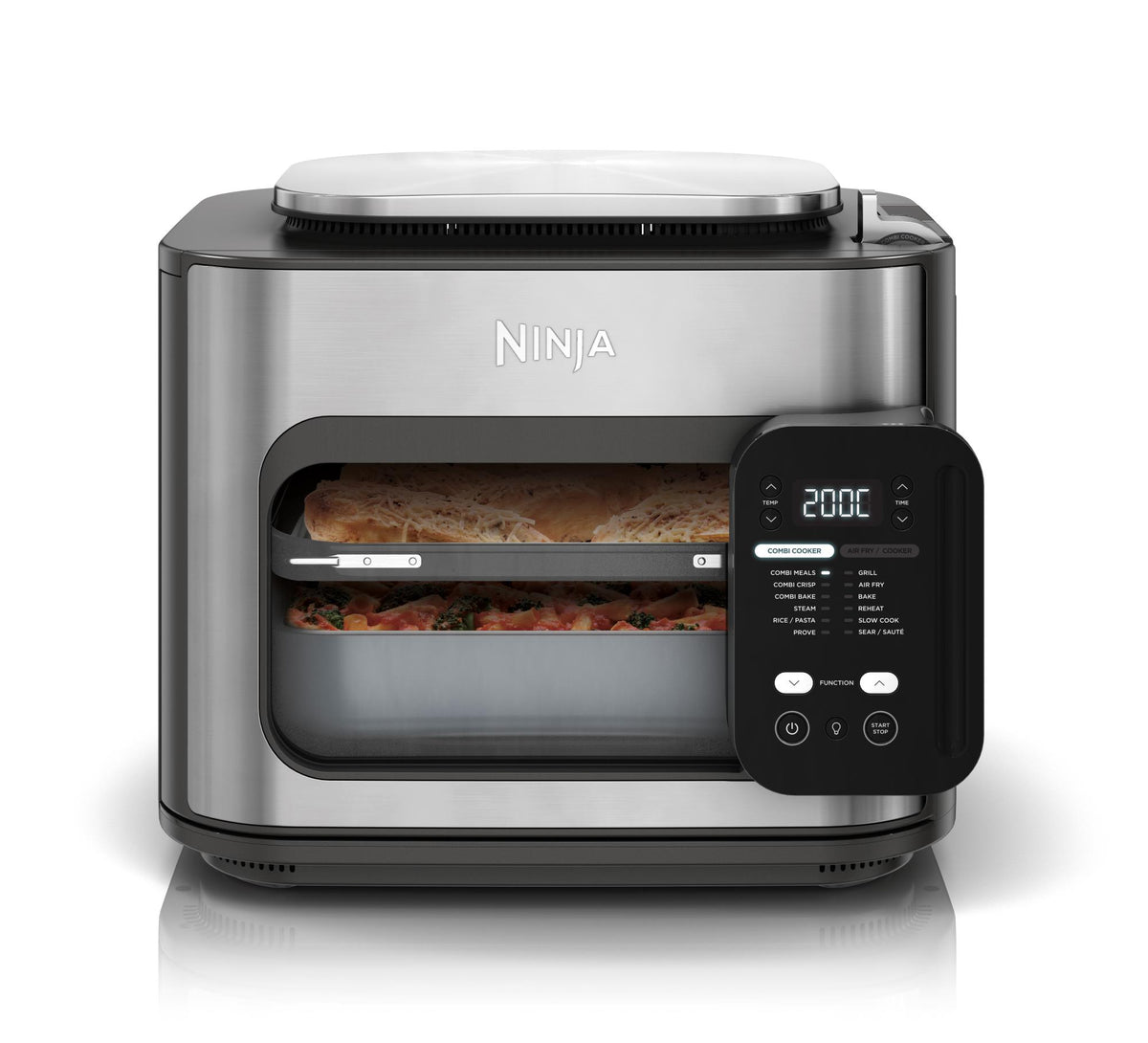 Ninja Combi SFP700EU, 12-in-1 multivārāmais katls, cepeškrāsns un karstā gaisa friteris, 12,5 l, 1780 W, HyperSteam, Air Fry un Grill, pelēks