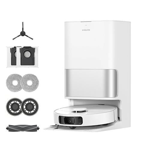 Dreame D30 Ultra Robot Vacuum Cleaner, 25,000 Pa, Dry and Wet Cleaning, LDS LiDAR, AI Obstacle Detection, MopExtend, Auto Docking, 5200 mAh, White