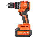 VEVOR Hammer Drill 20 V, 13 mm, 30 000 impacts/min, 4 Ah