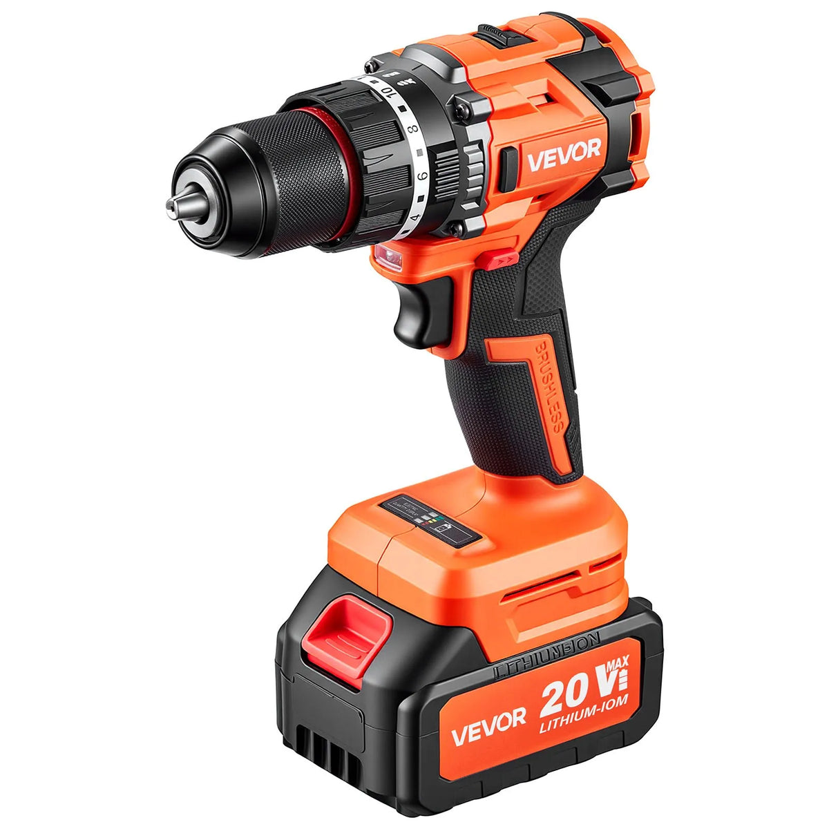 VEVOR Hammer Drill 20 V, 13 mm, 26 000 impacts/min, 4 Ah