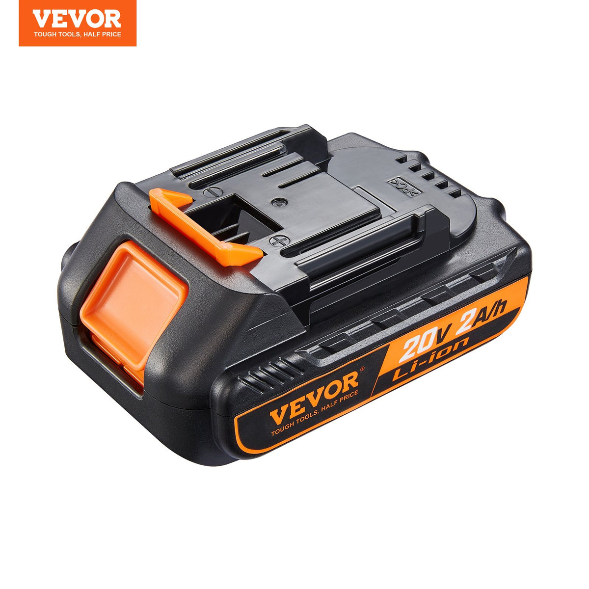 VEVOR 20 V 2.0 Ah Lithium-Ion Battery – High-Capacity Spare Battery for Cordless Power Tools, Compatible with 20 V Devices