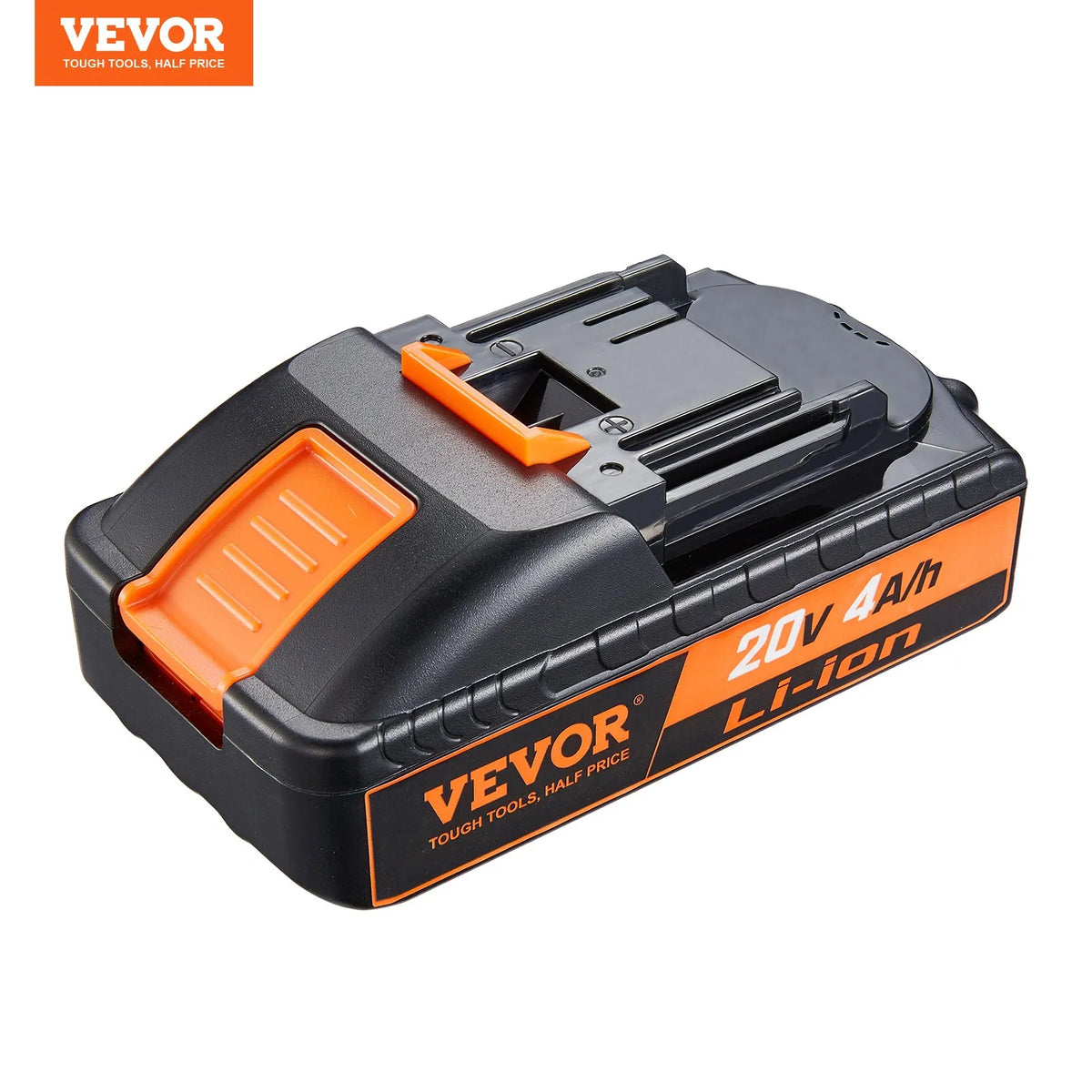 VEVOR 20 V 4.0 Ah Lithium-Ion Battery – High-Capacity Spare Battery Pack for Power Tools, Compatible with 20 V Cordless Power Tools