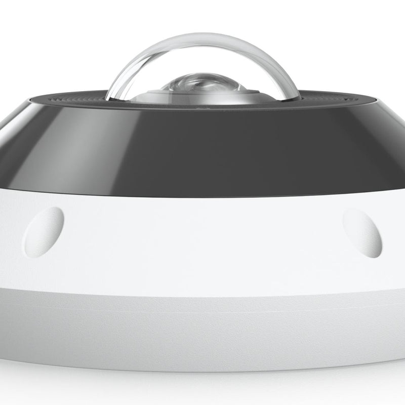 Ubiquiti G6 Pro 360 12 MP panorāmas IP kamera, 180° skata leņķis, digitālā PTZ, viedais IR līdz 15 m, cilvēku, transportlīdzekļu un dzīvnieku noteikšana, divvirzienu audio, microSD, PoE+, IP66, IK10, balta
