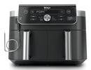 Ninja DualZone XL DZ950EU, 2470 W, 9,5 l karstā gaisa friteris ar 2 neatkarīgām 4,75 l zonām, viedo Smart Cook termometru, 6 gatavošanas programmām, SYNC un MATCH funkcijām