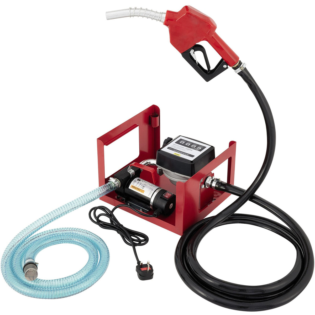 VEVOR Diesel Fuel Transfer Pump, 220 V, 40 l/min, Self-Priming Electric Pump for Oil and Diesel