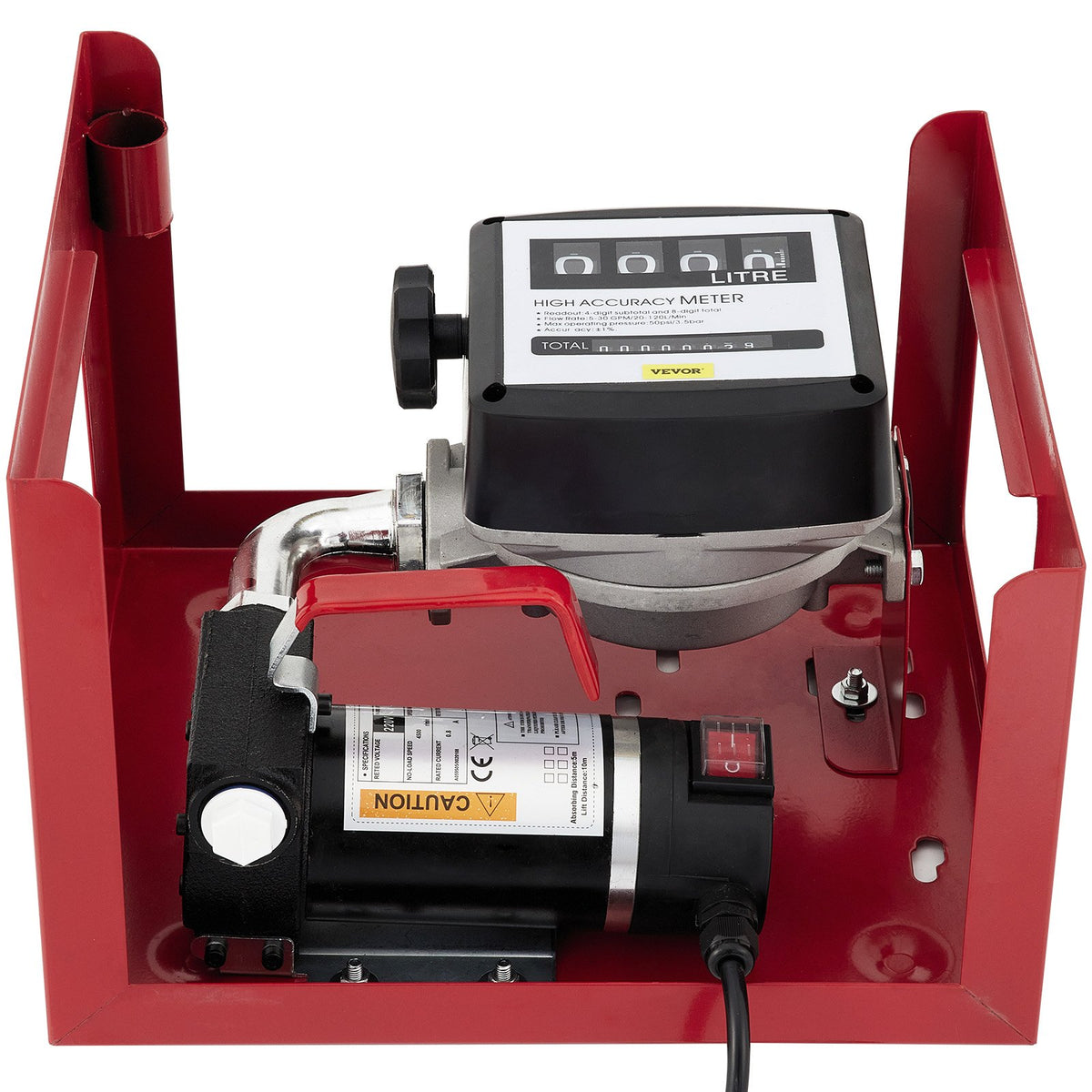 VEVOR Diesel Fuel Transfer Pump, 220 V, 40 l/min, Self-Priming Electric Pump for Oil and Diesel