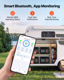 VEVOR 24 V 100 Ah LiFePO4 akumulators, Bluetooth, 100 A BMS, 2560 Wh