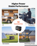 VEVOR 24 V 50 Ah LiFePO4 akumulators, Bluetooth, 50 A BMS, 1280 Wh