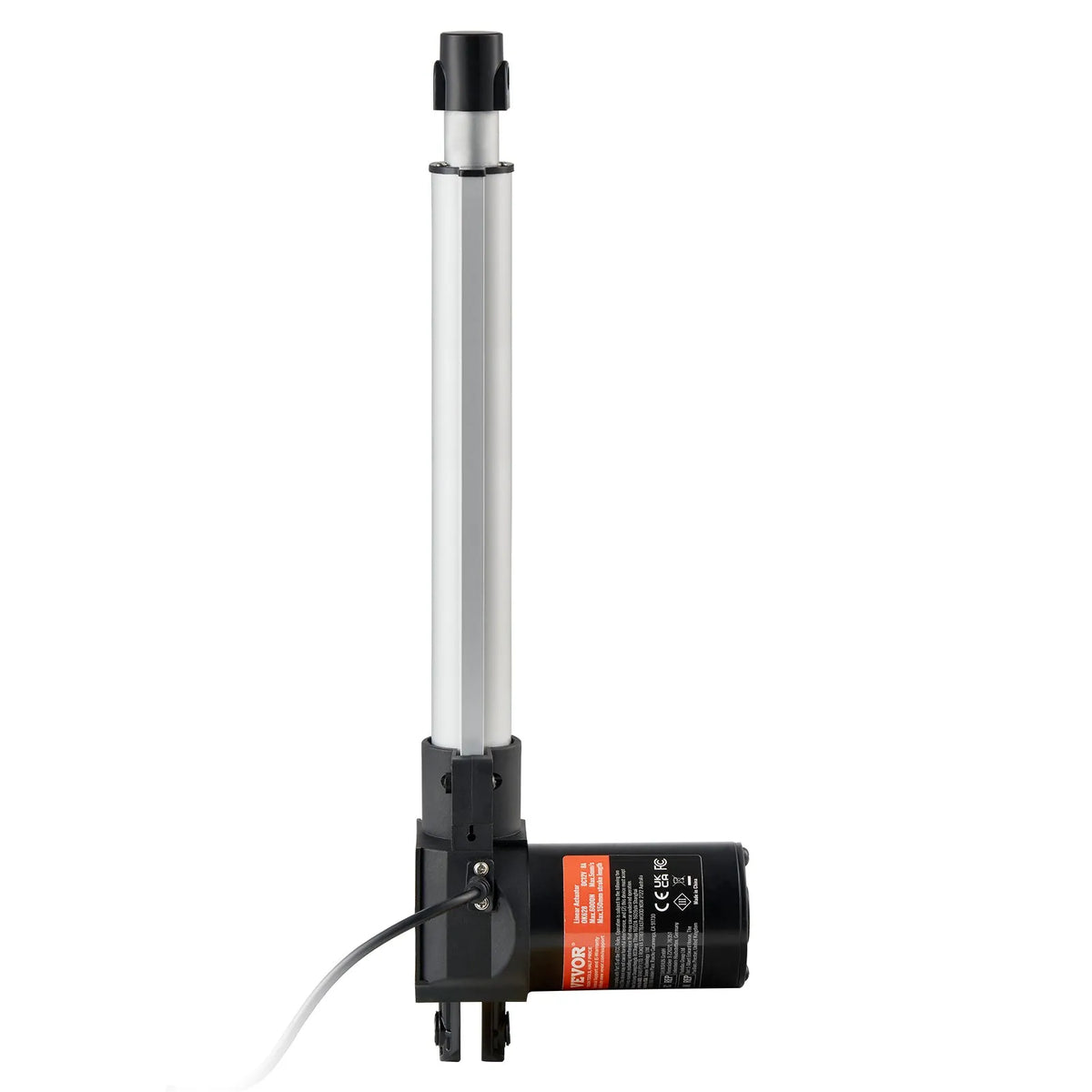 VEVOR 24 V lineaaraktuaatori komplekt, pikkus 25,4 cm, kiirus 2,5 cm/s, tõmbejõud 99,8 kg / 1000 N, kaitseklass IP44