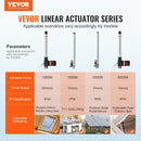 VEVOR 24 V lineārā aktuatora komplekts 25,4 cm 2,5 cm/s 99,8 kg / 1000 N ar IP44 aizsardzību
