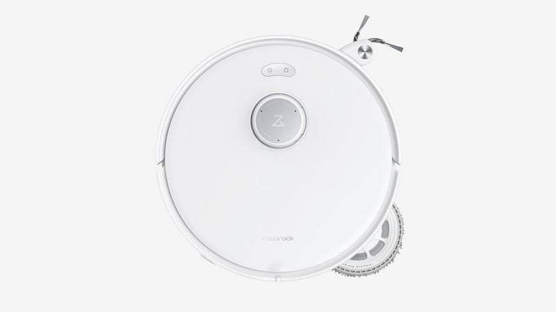 Roborock Qrevo Edge robotizētais putekļsūcējs, 18 500 Pa, sausā un mitrā uzkopšana, LiDAR navigācija, FlexiArm, DuoDivide Anti-Tangle, automātiskā dokstacija, 6400 mAh, balts