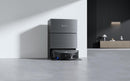 ECOVACS DEEBOT X11 PRO OMNI, melns robotizēts putekļsūcējs ar mitro un sauso uzkopšanu, 19 500 Pa, OZMO ROLLER 2.0, dToF LiDAR, AIVI 3D, 6400 mAh un automātisku mopu mazgāšanu