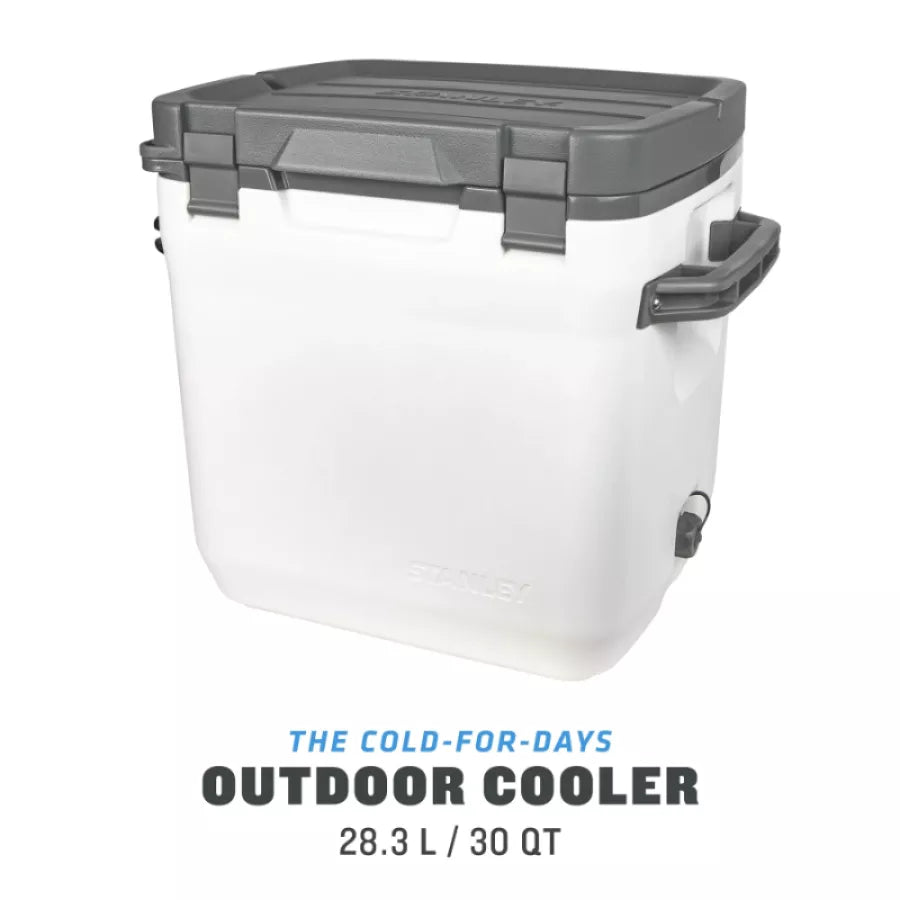 Aukstuma kaste „The Cold-For-Days“ välistingimustes kasutatav jahutuskast 28,3 l, valge