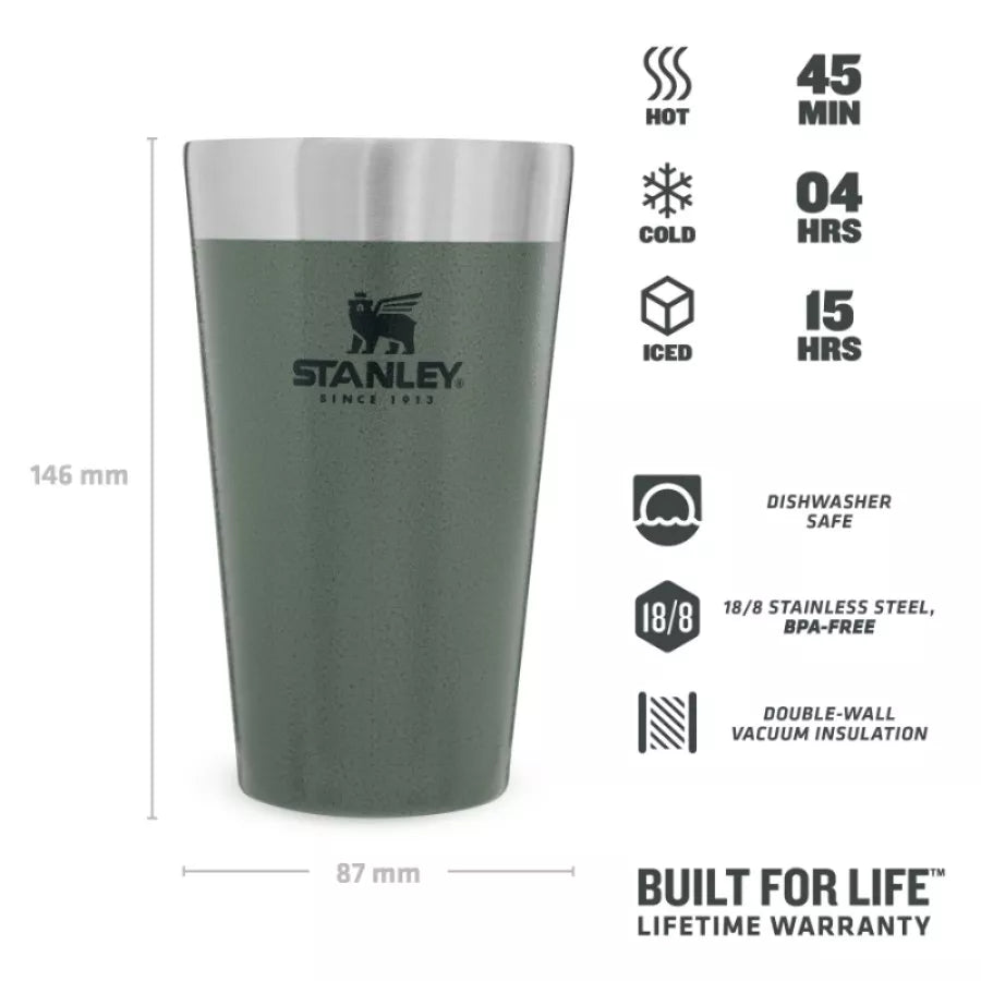 Stanley alus krūze The Stacking Tumbler 0,47L zaļa