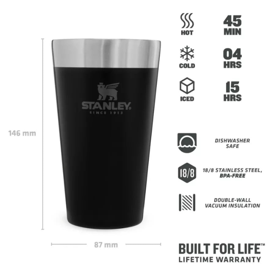 Stanley The Stacking Tumbler Beer Mug 0.47L Black