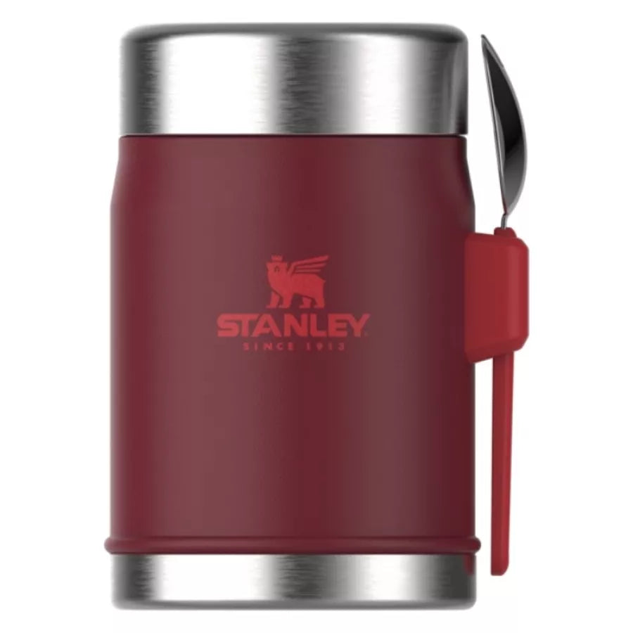 Stanley The Legendary Food Jar + Spork 0.4L Dark Red Thermos