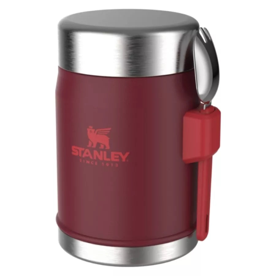 Stanley The Legendary Food Jar + Spork 0.4L Dark Red Thermos