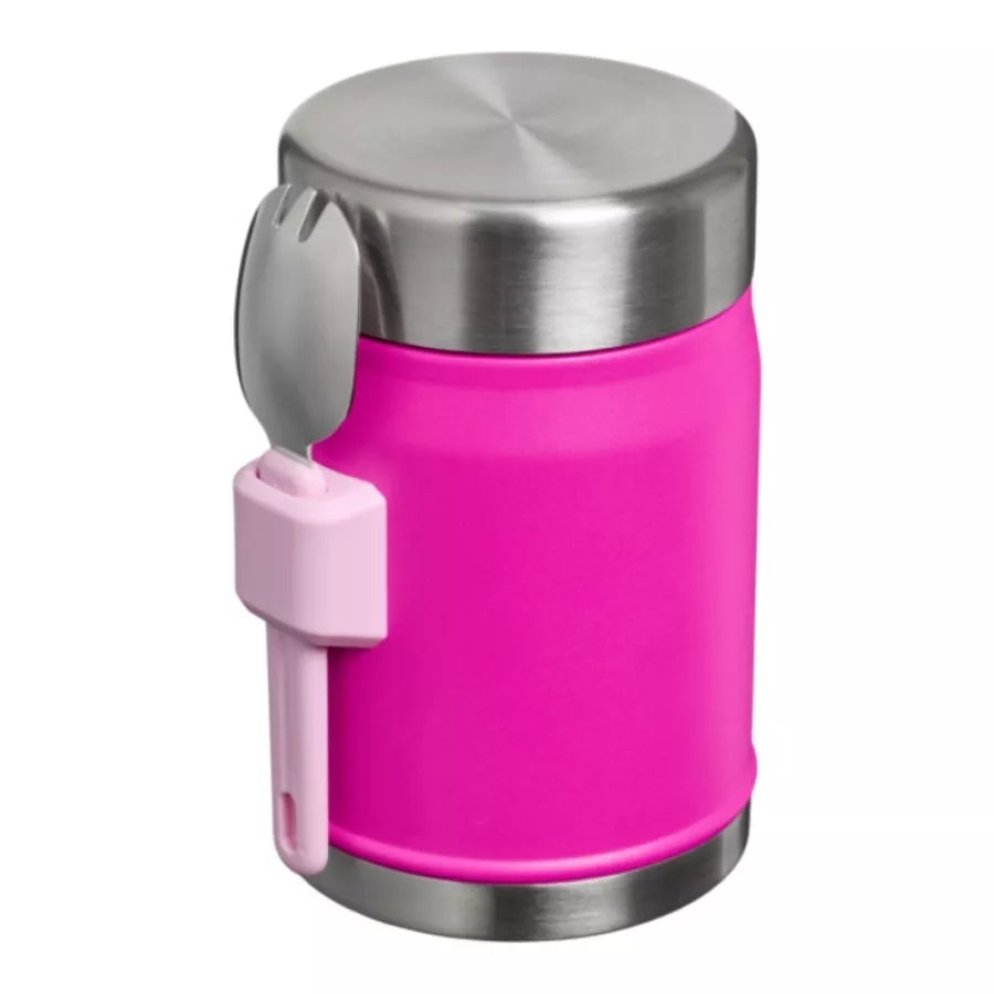 Stanley The Legendary Food Jar + Spork 0.4L Thermos Fuchsia