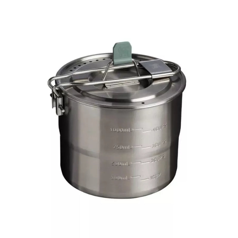 Ēdienu gatavošanas komplekts kempingā Stanley Wildfare Go Two Set 1.1L zilganpelēks/tumši pelēks