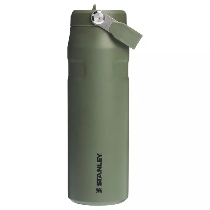 Termopudele ar salmiņu The IceFlow Bottle Flip Straw 2.0 0,71L tumši zaļa 2.0