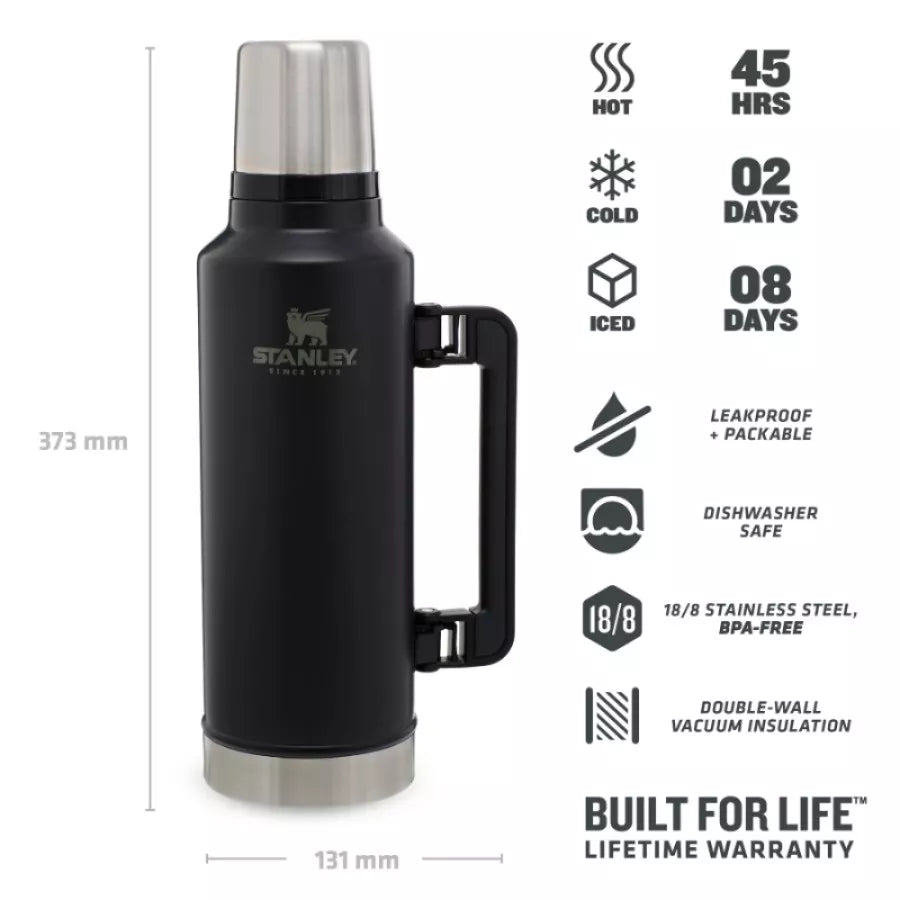 Stanley The Legendary Classic Bottle 1.9L Thermos Matte Black