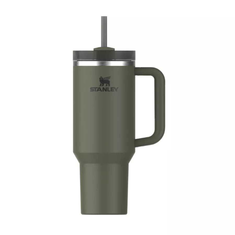 Stanley termokrūze ar salmiņu The Quencher H2.0 FlowState Tumbler 1.18L tumši zaļa 2.0