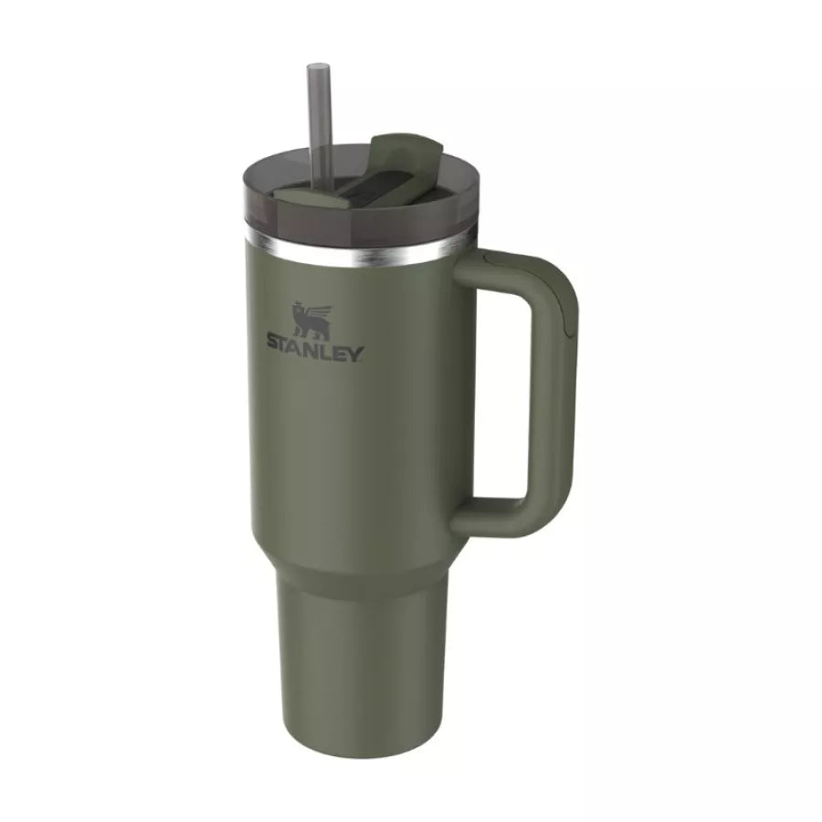 Stanley termokrūze ar salmiņu The Quencher H2.0 FlowState Tumbler 1.18L tumši zaļa 2.0